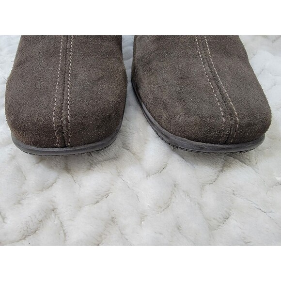 LA CANADIENNE Brown Suede Waterproof Ankle Boots Booties SIZE 8 M 22273 - Picture 4 of 16